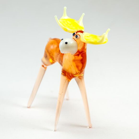 Glass Moose Figurine in Glass Figurines Wild  Animals category