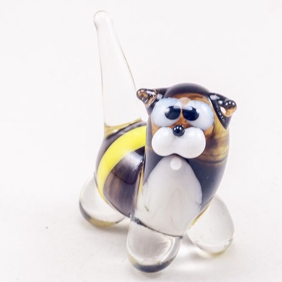 Glass Little Cat Figurine in Glass Figurines Cats category