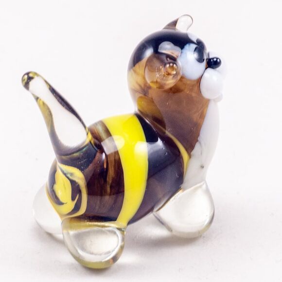 Glass Little Cat Figurine in Glass Figurines Cats category