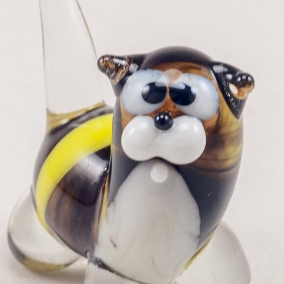 Glass Little Cat Figurine in Glass Figurines Cats category