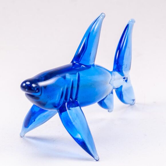 Glass Shark Figurine in Glass Figurines Sea Life Creatures category