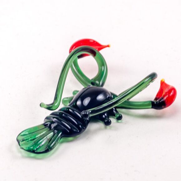 Green Crayfish Figurine in Glass Figurines Sea Life Creatures category