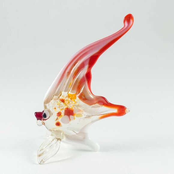 Red Sailfish Figurine in Glass Figurines Sea Life Creatures category