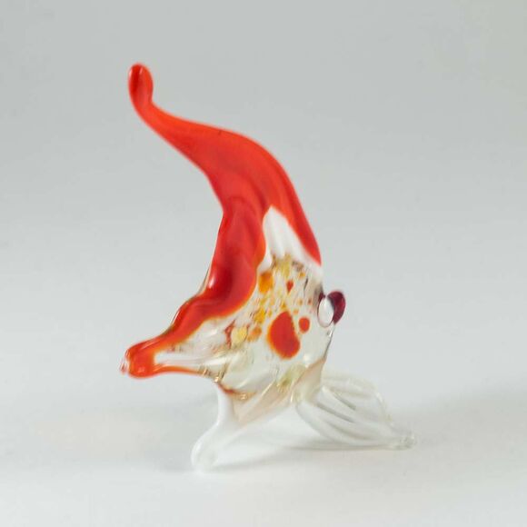 Red Sailfish Figurine in Glass Figurines Sea Life Creatures category