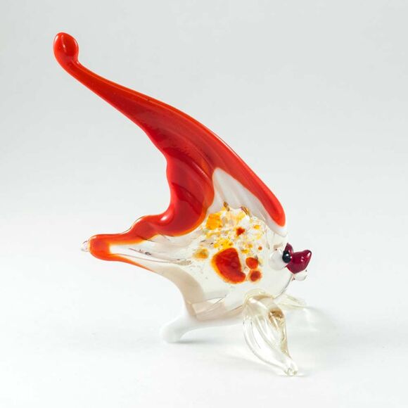 Red Sailfish Figurine in Glass Figurines Sea Life Creatures category