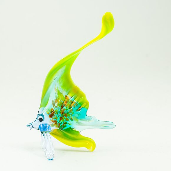 Green Sailfish Figurine in Glass Figurines Sea Life Creatures category