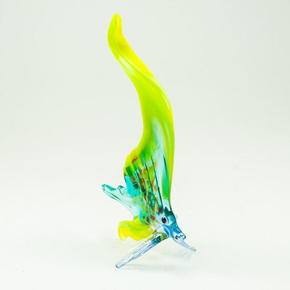 Green Sailfish Figurine in Glass Figurines Sea Life Creatures category