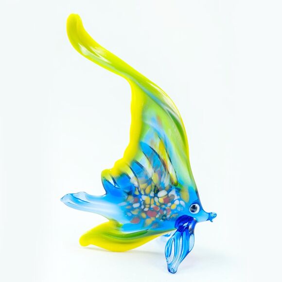 Blue Sailfish Figurine in Glass Figurines Sea Life Creatures category