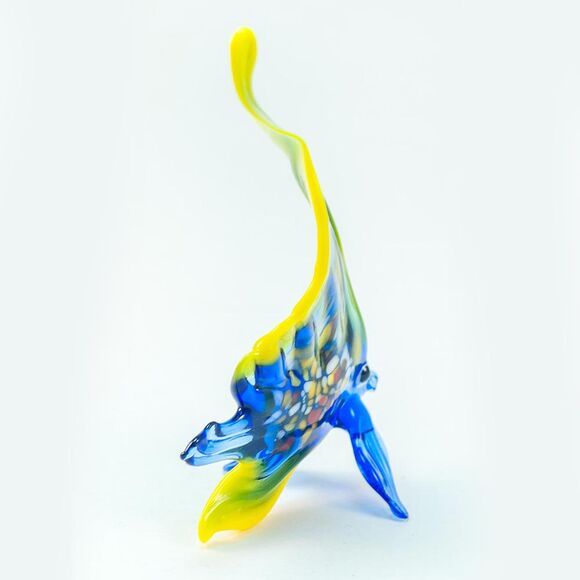 Blue Sailfish Figurine in Glass Figurines Sea Life Creatures category