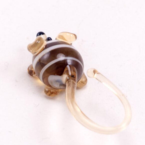 Glass Black Mouse in Glass Figurines Miniature Figurines category