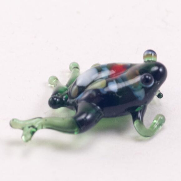 Frog Glass Mini Figure in Glass Figurines Miniature Figurines category