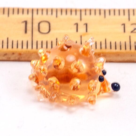Hedgehog Glass Miniature in Glass Figurines Miniature Figurines category