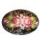 Brooch Two Pink Roses on Black in Zhostovo Jewelry Zhostovo Brooches category