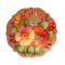 Brooch Two Pink Roses on Brown in Zhostovo Jewelry Zhostovo Brooches category