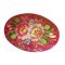 Brooch Two Bright Roses on Red in Zhostovo Jewelry Zhostovo Brooches category