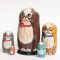Nesting Doll Brown Cat in Nesting Dolls Animals  category