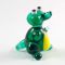 Little Green Crocodile in Glass Figurines Reptiles category