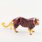 Glass Tiger Figurine Brown Color in Glass Figurines Wild  Animals category