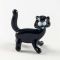 Glass Black Cat in Glass Figurines Miniature Figurines category