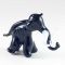 Black Mammoth Figurine in Glass Figurines Wild  Animals category