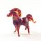 Glass Red Horse Figurine in Glass Figurines Farm Animals category