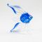 Blue Fish Figure in Glass Figurines Sea Life Creatures category
