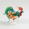 Color Rooster Figurine in Glass Figurines Birds category