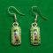 Enamel Earring Aromatic Green in Finift Jewelry Earrings category