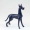 German Dog Black Figurine in Glass Figurines Dogs category
