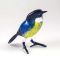 Glass Bird Tomtit in Glass Figurines Birds category