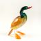 Blown Glass Brown Duck in Glass Figurines Birds category