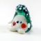 Glass Figurine Bright Green Hedgehog in Glass Figurines Wild  Animals category