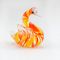 Glass Orange Goose Figurine in Glass Figurines Birds category