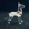Silver German Dog Figurine in Glass Figurines Dogs category