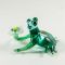 Glass Figurine Frog with Flower in Glass Figurines Reptiles category
