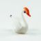 White Swan Mini Figurine in Glass Figurines Miniature Figurines category