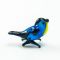 Little Blue Tomtit Bird in Glass Figurines Miniature Figurines category