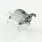 Gray Bull Figurine in Glass Figurines Miniature Figurines category
