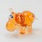 Glass Brown Hippo Figure in Glass Figurines Wild  Animals category