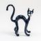 Glass Black Cat in Glass Figurines Cats category