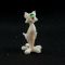 White Sitting Cat in Glass Figurines Cats category