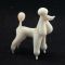 White Poodle Figurine in Glass Figurines Dogs category