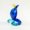 Glass Blue King Cobra Snake in Glass Figurines Reptiles category