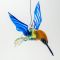 Hummingbird Blue Glass Figurine in Glass Figurines Birds category