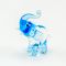 Glass Blue Elephant Miniature in Glass Figurines Miniature Figurines category