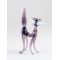 Glass Figurine Grey Cat in Glass Figurines Cats category