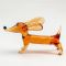 Brown Dachshund Figure in Glass Figurines Dogs category