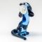 Glass Blue Doggy Miniature Figurine in Glass Figurines Dogs category