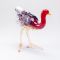 Ostrich Glass Figure in Glass Figurines Birds category