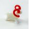 Glass Tiny Figurine White Ram in Glass Figurines Miniature Figurines category